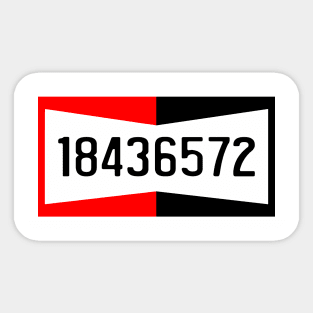 V8 Firing Order 18436572 Sticker